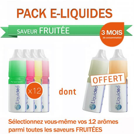 Pack 3 mois saveur Fruitée dont 2 gratuits